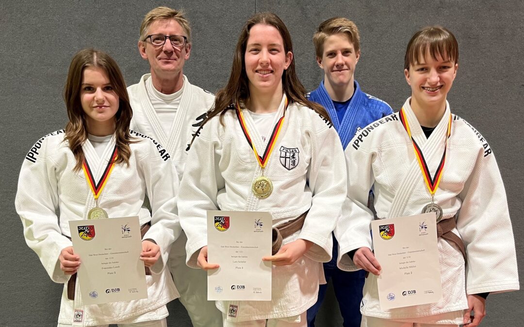 Vier Judoka vom 1. Fuldaer Judo-Club lösen Ticket für die Deutsche Meisterschaft